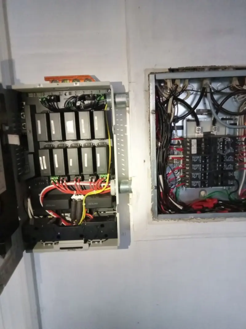 Electrical panel upgrade completed for Security Camera Wiring in Fortuna